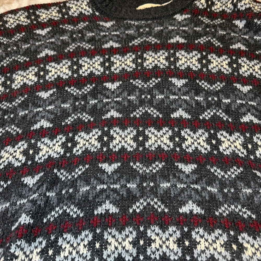 Vintage Resiste Bay Mens Size XXL Fair Isle Nordic Sweater Made USA Heavy Knit - Picture 7 of 12